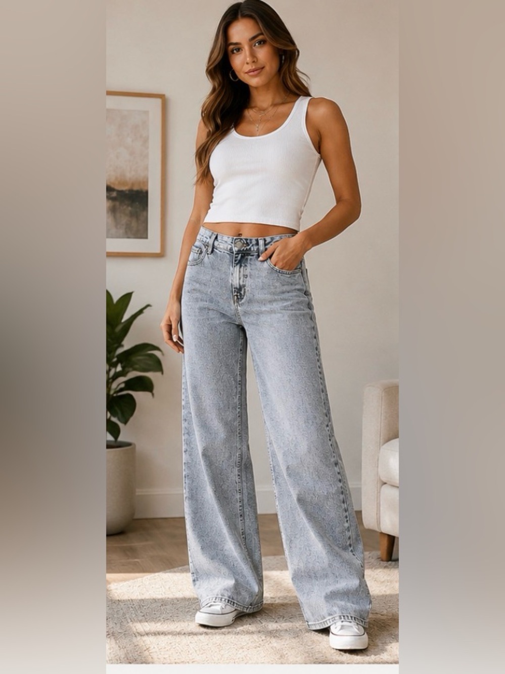 Silver Jeans Co Highly Desirable Trouser High Rise Wide Leg Jeans W28 L31